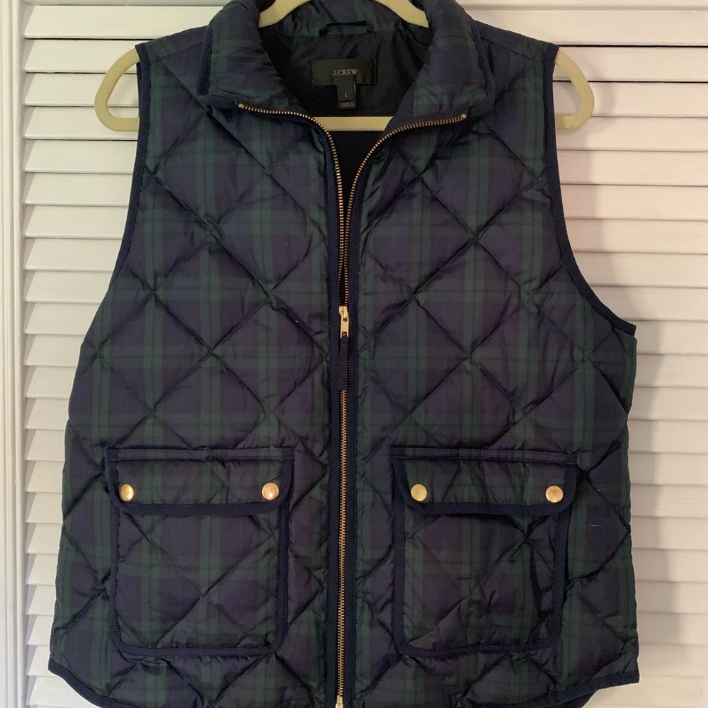 Women’s J.Crew plaid vest